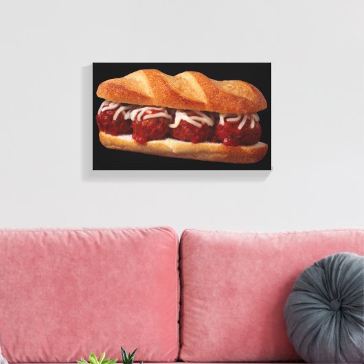 gehaktbalduif canvas afdruk (Insitu (Woonkamer))