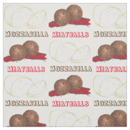 Gehaktballen Mozzarella Italy Food Coodie Stof