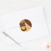 Gehaktbrood Buffet gepersonaliseerd Ronde Sticker (Envelop)