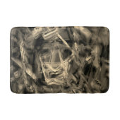 Gehakte beige vierkanten, gekleurd met "penseelstr badmat (Voorkant)