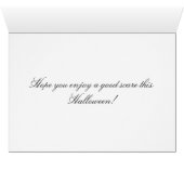 Gehakte bossen Happy Halloween Kaart (Binenzijde Horizontaal (Onderkant))