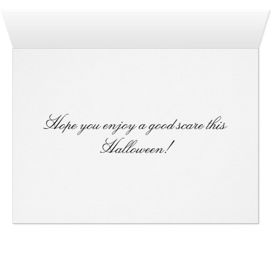 Gehakte bossen Happy Halloween Kaart (Binenzijde Horizontaal (Onderkant))