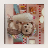 Gehakte egel en milkshake in retro diner legpuzzel (Horizontaal)
