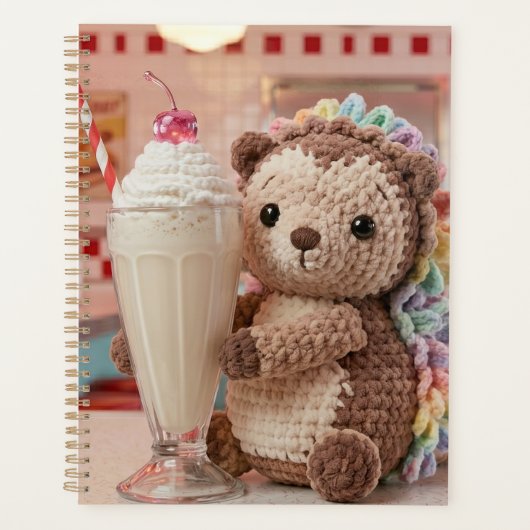 Gehakte Egel en Milkshake in Retro Diner Planner (Voorkant)