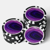 Gehakte Gedraaide Paarse Geode Poker Chips (Opstapeling)