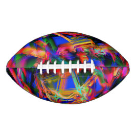 Gehakte gekleurde pleinen met gekleurde "penseelst american football