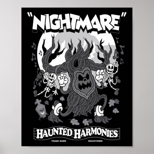 Gehakte Harmonies -  Cartoon Halloween - Cr Poster (Voorkant)