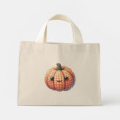Gehakte Mooie Pompoen Mini Tote Bag (Achterkant)