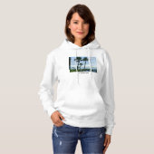 Gehakte palmbomen hoodie (Voorkant volledig)