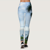 Gehakte palmbomen leggings (Achterkant)