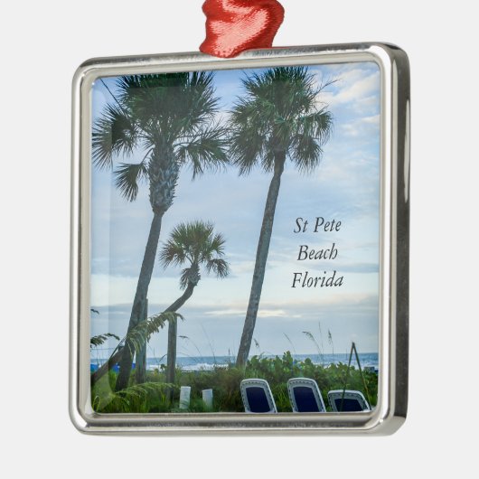 Gehakte palmbomen metalen ornament (Links)