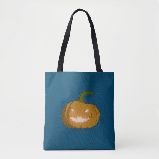 Gehakte pompoen Canvas tas – Halloween Edition (Voorkant)