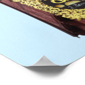 Gehakte pretzel met cupids poster (Hoek)