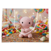 Gehakte Roze Axolotl Pastelkleurige Snoep Verjaard