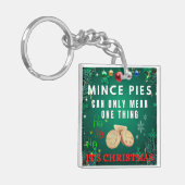 Gehakte taarten kunnen maar één ding betekenen: he sleutelhanger (Voorkant Links)