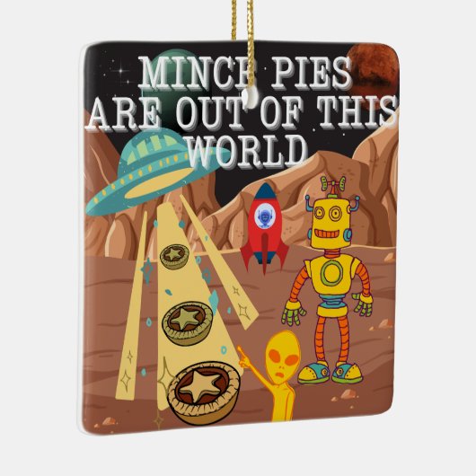 Gehakte taarten zijn uit deze wereld keramisch ornament (Rechts)