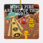 Gehakte taarten zijn uit deze wereld keramisch ornament (Voorkant)