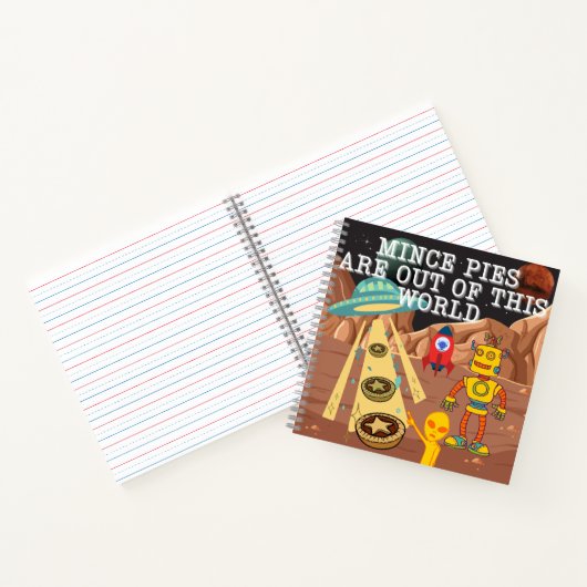 Gehakte taarten zijn uit deze wereld notitieboek (Binnen)