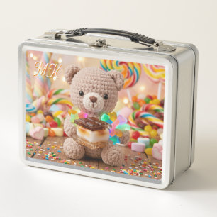 Gehakte teddybeer met S'more gepersonaliseerd