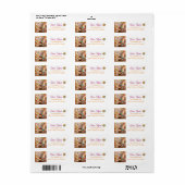 Gehakte teddybeer met S'more gepersonaliseerd Etiket (Full Sheet)