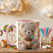 Gehakte Teddybeer met S'more Gepersonaliseerd Mok