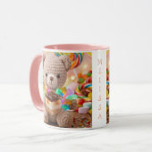 Gehakte Teddybeer met S'more Gepersonaliseerd Mok (Voorkant links)