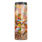 Gehakte teddybeer met S'more gepersonaliseerd Thermosbeker (Achterkant)
