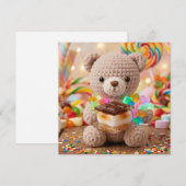 Gehakte teddybeer met S'more in een Candy Land (Voorkant / Achterkant)