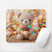 Gehakte Teddybeer met S'more Whimsy Muismat (Met muis)