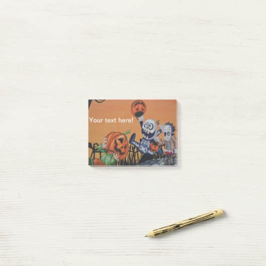 Gehakte tekens post-it® notes (Op bureau)