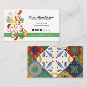 Gehakte Veggie Chef of Catering of Restaurant Visitekaartje (Voorkant / Achterkant)