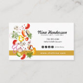 Gehakte Veggies Chef Catering Restaurant Visitekaartje (Voorkant)