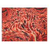 Gehakte vierkanten, gespiegeld in koraal of bruin tafelkleed (Voorkant (Horizontaal))