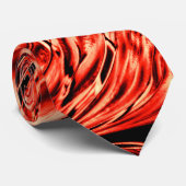 Gehakte vierkanten, gespiegeld in koraal of rood a stropdas (Opgerold)