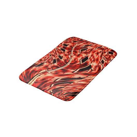 Gehakte vierkantjes, gespiegeld in badmat voor kor (Gekanteld)