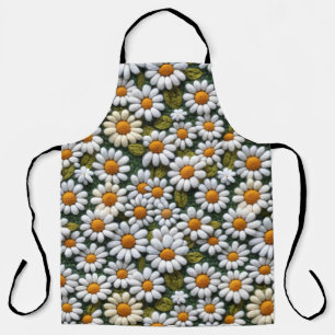 Gehakte Witte Madeliefjes Lente Wilde Bloemen Schort