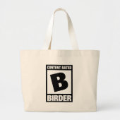 Gehalte B: Vogel Grote Tote Bag (Voorkant)