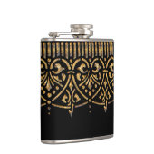  gehamerd goud op zwart heupfles (Rechts)