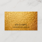 Gehamerd Goud Zwart Stijlvol Exclusief Visitekaartje (Voorkant)