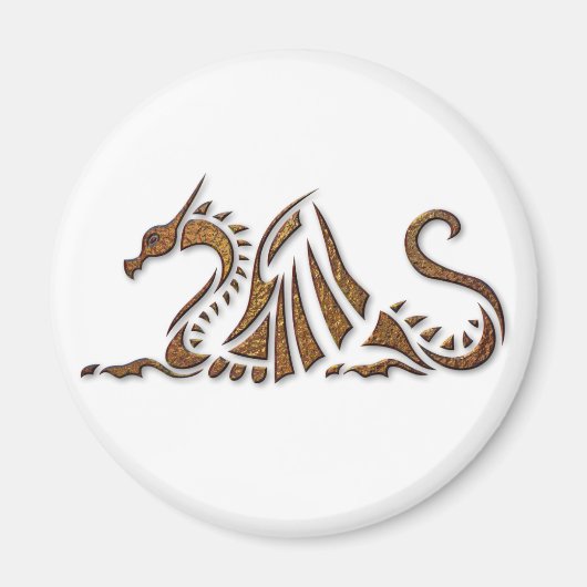 Gehamerd Rust Dragon Magneet (Voorkant)