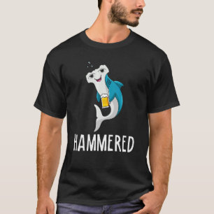 Gehamerde Drinken Dronken Hamerhaai Alcohol T-shirt