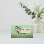 Gehandgemaakt geitenmelk Zeepbad kruidengroene the Visitekaartje (Staand voorkant)