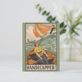 Gehandicapt! Poster voor stemrecht Briefkaart (Staand voorkant)