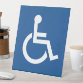 Gehandicapt Reclamebord Met Voetstuk (Insitu)