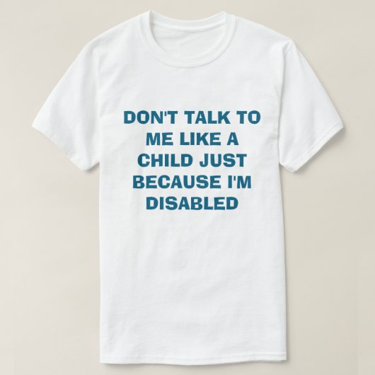 Gehandicapt  t-shirt (Design voorkant)