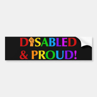Gehandicapt & Trots Bumpersticker