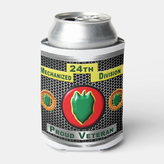 Gehandicapte 24e Mechanized Infantry Division Blikjeskoeler (Blikje Voorkant)