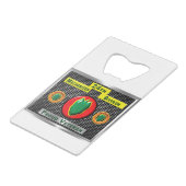 Gehandicapte 24e Mechanized Infantry Division Creditkaart Flessenopener (Voorkant Gekanteld)