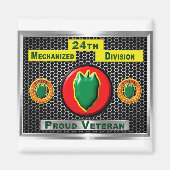 Gehandicapte 24e Mechanized Infantry Division Magneet (Voorkant)