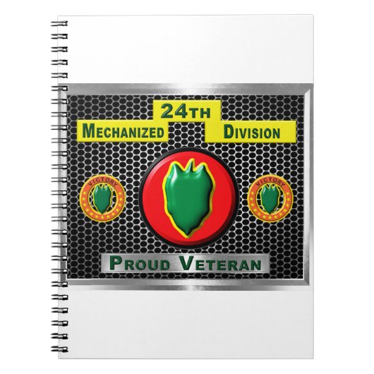 Gehandicapte 24e Mechanized Infantry Division Notitieboek (Voorkant)